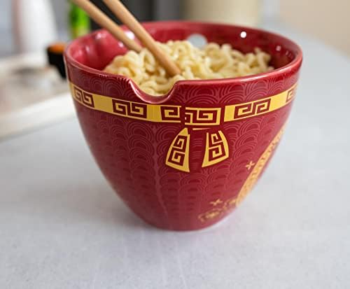Комплект керамични съдове за готвене Бум Trendz Година на Заека по китайския Зодиаку включва купа за юфка Ramen с тегло 16 грама и Червения купата на One Size.
