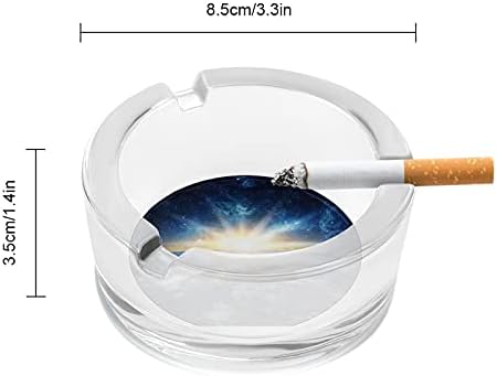 Земята Галактика Космическите Цигари Пушачите Стъклени Пепелници Пепелник За Домашния Офис Плот Украса На Масата