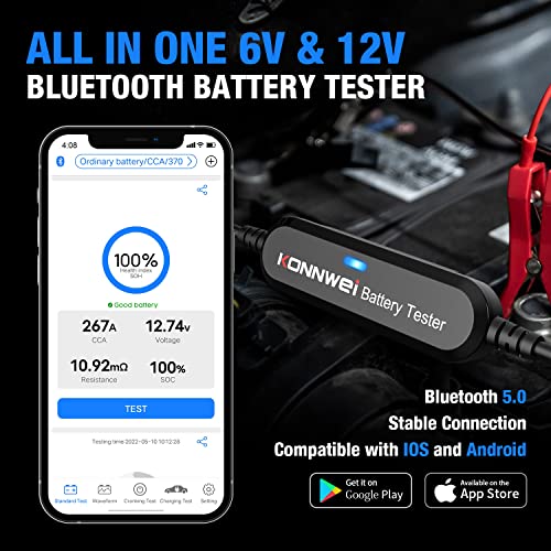 Тестер за батерии Bluetooth BK100 + Тестер за батерии KW208