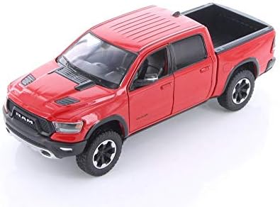 Демонстрация 2019 Dodge Ram 1500 Crew Cab Бунтовник Пикап, Червен 79358/16D - 1/24 Мащабна Molded Модел На автомобила