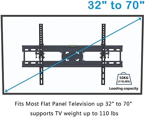 Конзолната Стенни поставка за телевизор от неръждаема стомана за повечето плоски извити телевизори с диагонал 32-70 инча, Стенни рафт за телевизора с тегло до 50 кг, Регулируем по височина, наклон, Max VESA 600x400