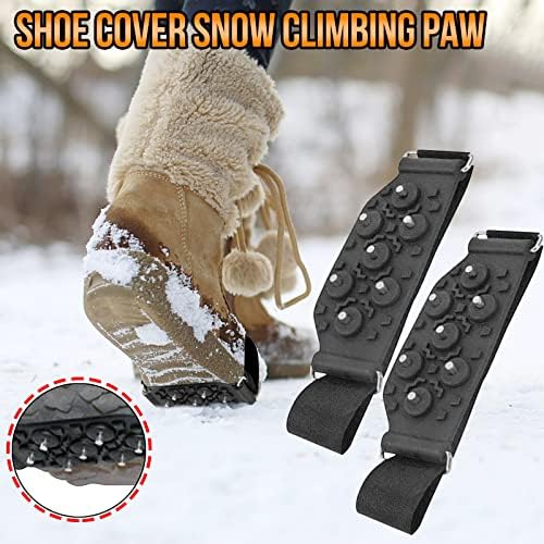 Ръкохватки Snow Grips Зимни Обувки от Каучук за обувки Метални Шипове-Нитове, Мини Метални шипове за разходка и джогинг по сняг и лед, Универсални