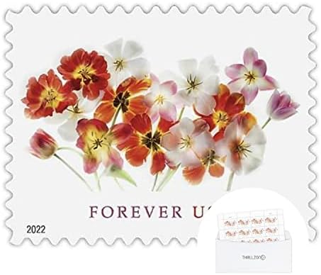 Пощенски марки US Postal TULIPS Forever - Първи клас за изпращане на покани, Сватби, тържества, Валентинок, абитуриентски, отговор на покани (1 лист от 20) - Плик Ц