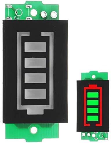 ZYM119 2PCS - 1S/2S/3S/ 4S Заплащане на индикатора за захранване литиево-йонна батерия Индикатор за захранване на батерията электромобиля 4V/8V/12V/16V Такса за съхранение на храната (цвят: зелен) на Печатна платка
