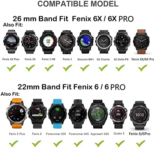 IRJFP 26-22 мм Силикон Гривна За Garmin Fenix 6 6XPro 5X5 Plus/Forerunner 935 GPS MK1 D2 Быстросъемный Каишка Easyfit За часа