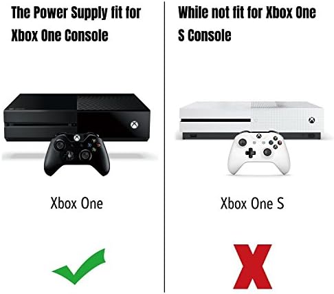 Захранване за Xbox One, [Обновена версия на] ac Адаптер OUTWAY захранващия Блок Подмяна на кабела на зарядното устройство за Xbox One