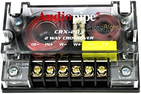 Audiopipe CRX-203 2-лентов говорител за автомобилна Аудио система с пасивен кросоувър 4 Ω (2 комплекта)