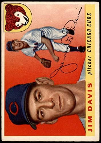 1955 Topps 68 Джим Дейвис Чикаго Къбс (Бейзболна картичка) VG/БИВШ Къбс