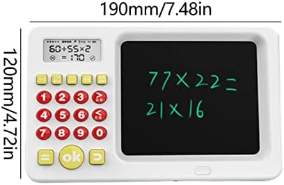 LCD дъска за рисуване - Образователна играчка за математическо обучение на деца с бутон Изтриване - Интелигентна Технология Машина за ранно обучение на Устната реч, Дъска за писане за домашно обучение и предучилищна