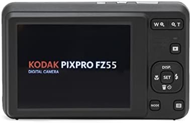 Цифров фотоапарат Kodak PIXPRO FZ55 (червен) + Черен калъф за фотоапарат Point & Shoot + Карта памет Transcend 64GB SD + Портфейла за карти с памет за три пъти повече + четец на карти памет Hi-Speed SD, USB + Много