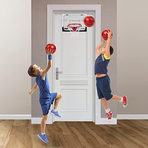 Над вратата баскетболното пръстен за деца, включително и врати баскетболното пръстен за деца от 4 топки и пълно баскетболното пръстен с аксесоари за топки.