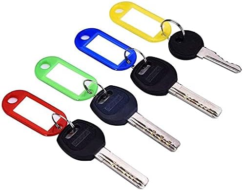Ключодържатели ключодържател Пръстени за ключове с бирками Преносими Пластмасови Цветни ключодържатели с Многофункционална багаж идентификационни етикети Етикети с брелками (Случаен цвят) Професионален