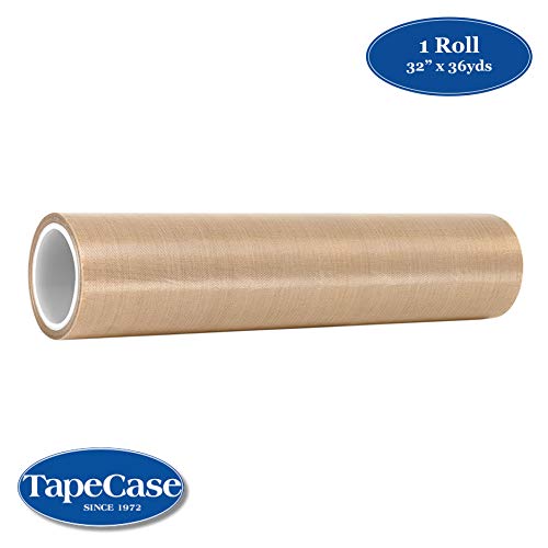 TapeCase 134-10 Лента от стъклени влакна, устойчиви на износване от PTFE-ТАН, силикон, лепило, индустриален клас - ширина 32 инча, дължина 36 сантиметра (1 ролка)