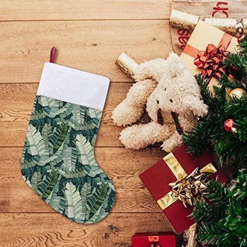 Тропически Камуфляжный Коледен Окачен на Отглеждане с Листа, Сладък Дядо Чорап за Коледната Елха, Бижута, Подаръци