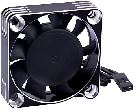 Вентилатор за охлаждане на двигателя RC 40x40 mm 16 000 об./мин. 540 550 Мотор ESC Радиатор Brushless Вентилатори за Охлаждане за 1/10 1/8 RC Кола (сребрист)