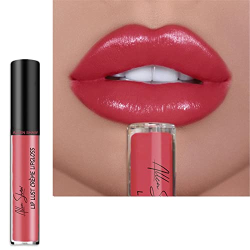 JKMXBX Allen Shaw Lip Lust Крем-Блясък за устни е Водоустойчив 12 Цвята Устойчив Блясък за устни (1 )