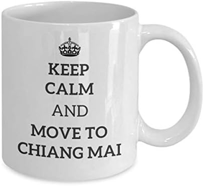 Запазете спокойствие и отидете в chiang mai Чаша Чай Пътник Колега Един Подарък Тайланд Чаша за Пътуване Подарък