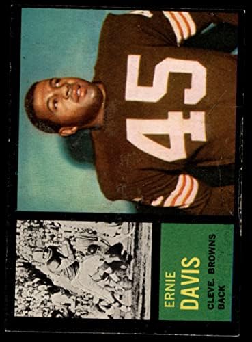1962 Topps 36 Ърни Дейвис Кливланд Кафяви-FB (Футболна карта) ДОБРИ Брауны-FB Syracuse