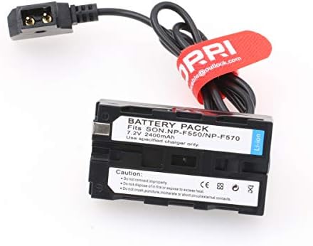 Кабел-адаптер DRRI D-Tap до Фиктивному батерията F550 за Atomos Shogun Inferno / Atomos Ninja V