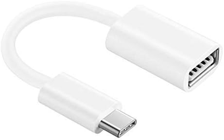 Адаптер за USB OTG-C 3.0, съвместим с Samsung Galaxy F13, осигурява бърз, доказан и многофункционално използване на функции като например клавиатури, флаш памети, мишки и т.н. (Бял)