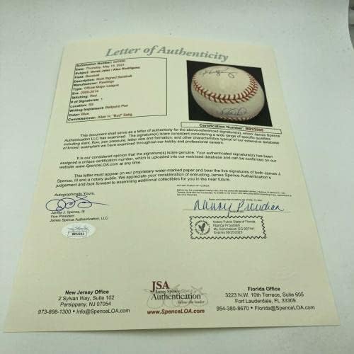 Дерек Джитър и Алекс Родригес на два Пъти подписа Бейзболни топки на Мейджър лийг бейзбол JSA и Stener COA с автограф