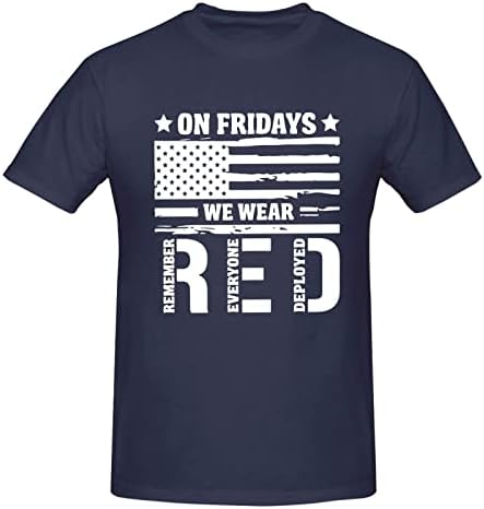 Не забравяйте-Всички Разположени-Червена Петък Мъжки Ултра Памучен Тениска Новост, Черна Риза, Стръмни Върхове, Тениска За момчета-тийнейджъри