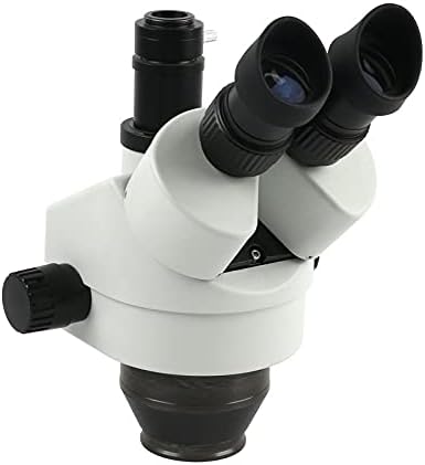 SAWQF Промишлен Тринокулярный Стереомикроскоп Увеличаване на Непрекъснато Увеличение 7X - 45Ч за Ремонт на печатни Платки Лабораторно телефон Запояване