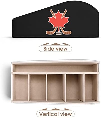 Канада Клен Хокей на лед TV на Дистанционното Управление на Притежателя с 6 Отделения Caddy Box Настолен Органайзер За Съхранение на Blu-Ray Играч Козметика