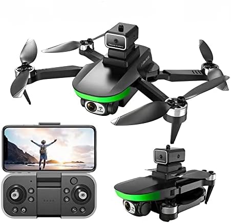 AFEBOO безпилотен самолет с камера - Сгъваема Квадрокоптер с 1080P HD резолюция FPV, регулируем обектив на 90 °, Излитане/кацане с един бутон, задържане на височина, обръщане на 360 °, играчка подарък за деца и възрастни