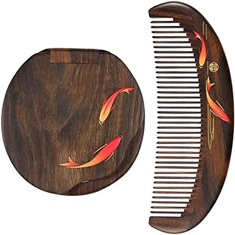 SLSFJLKJ Гребен От Естествен дървен Сращивающая Структура на Гребен За Коса е Тънка Четка за Зъби Антистатични Фризьорски Инструменти За Масаж на Главата