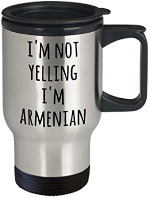 Арменската Пътна Чаша HollyWood & влакното наблизо Аз не крещя, аз не с договор е Забавна Чашата за Кафе с Кляпом, Подаръци за Мъже и Жени