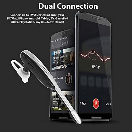 Слушалки Tek Styz, Съвместима с ухо Honor View20 in Ear Wireless Bluetooth с шумопотискане (Бял /Златен)