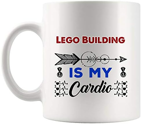 My Cardio-Това е Строителна Чаша за Lego, Чашата за Кафе, Чаши за Чай, Подарък |Спорт, Детски Мотивация, Забавен Подарък За Деца На Рожден Ден, деца, Децата, Забавен Любовник, Мъже, Жени, Деца Забележки, Пътуване
