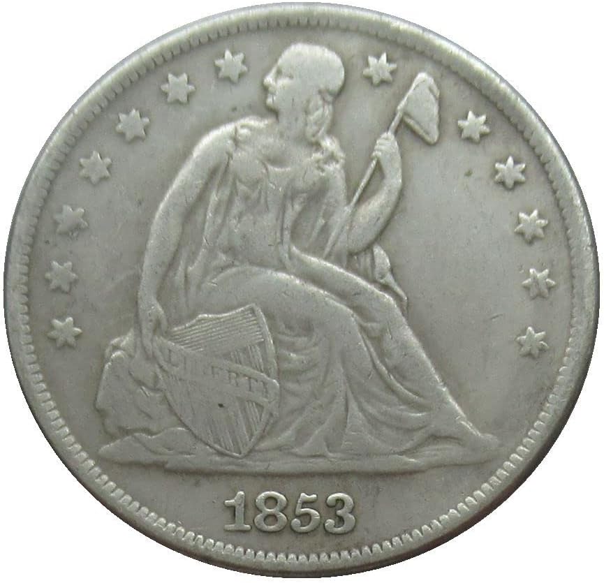 Възпоменателна монета - Копие от Хартата на 1853 година на стойност 1 щатски долар със Сребърно покритие