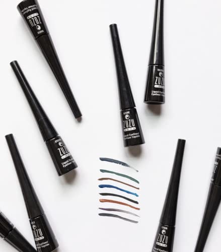 NIKOLINA LUXE Precision Liquid liner четки (Нильско-нефритови зелено /матиран), течна очна линия с фин връх за калиграфия, бързосъхнеща, водоустойчив. Натурални, без парабени, вегетариански, без глутен, без насилие,