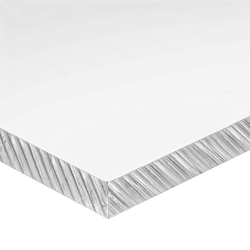 Прозрачен лист поликарбонат пластмасова дебелина 1/4 инча х 24 см в ширина х 24 инча Дължина (10 единици)