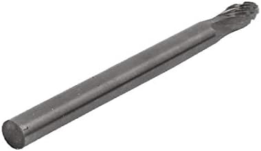 X-DREE 3 мм, да пробия дупка с диаметър 3 мм с глава от волфрамов карбид Двойна нарязани на ротационен файл с овална форма (джолан 3 мм, вольфрамовая корона с диаметър 3 мм