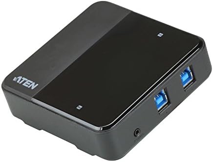 ATEN US3324 2-port конектор за обмен на данни с USB към USB-C черен