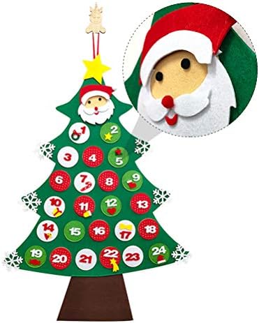 LIOOBO 1 бр. коледен календар календар за обратно броене Коледно Стенен календар Коледна украса креативни аксесоари