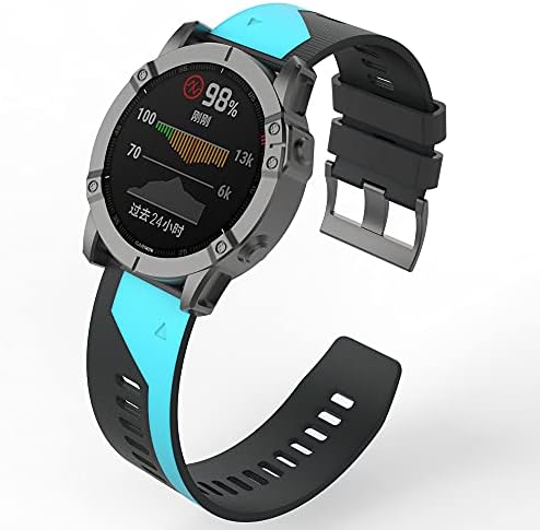 SKM 22-26 Мм Смарт-watchband Въжета за Garmin Fenix 6 6S 6X Pro 5X5 5S 3HR 935 945 Быстроразъемный Силикон Гривна Correa (Цвят: E, размер: 26 мм)