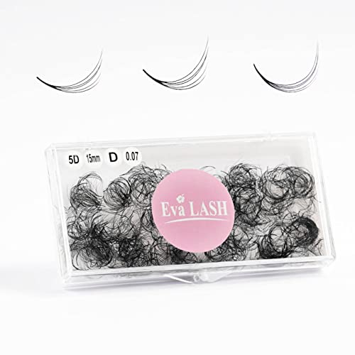 Eva LASH 500 Ветрила Promade За Изграждане на миглите Fluffy Wispy Fans Дебелина 5D/6D/8D/10Г/12Г/14D/16D 0.05/0.07/0.1 8- тава за фалшиви Мигли се Смесва дължина 17 мм D Curl за Професионална употреба, Фалшиви Мигли