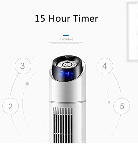ISOBU LILIANG- - охладителя 35Фен охладителни кули с дистанционно управление, Вибриращо, 3 Настройки за скорост, таймер за 7,5 часа, Преносим Вентилатор стоящ за дома или офиса BMZDLFJ-1