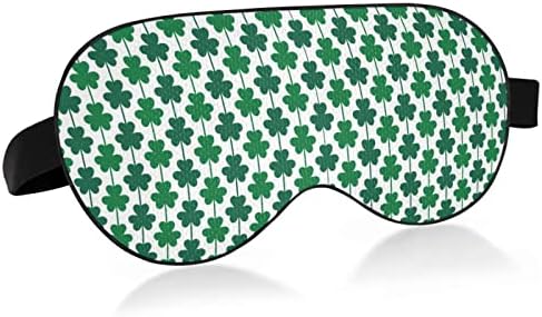 Унисекс Маска за сън, за очите St-Patrick-Day-Green-Лъки-Clover Нощен Маска За Сън Удобна Маска за сън, за очите