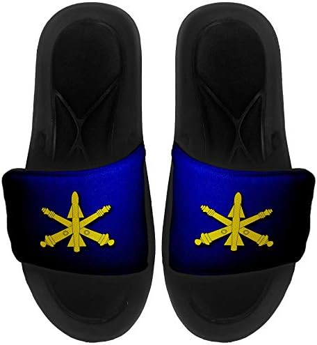 Най-сандали с амортизация ExpressItBest/Пързалки за мъже, жени и младежи - Артилерия, ПВО на Армията на САЩ, плака клон