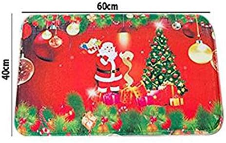 Коледно килимче за баня MIFXIN 16x28 инча, Нескользящий подложка за тоалетни, Баня, Нескользящий подложка за пода, подложка за Дядо Коледа, Начало Декор, Коледен подарък (Снежен човек и Вили)