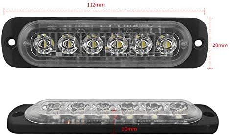 GoolRC 4 БР. Аварийните Предупредителни Светлини за автомобили, Камиони, Авариен Фар, Предупреждение За Опасност, Светкавица, Стробоскоп, 6 Светодиода, Повърхностно Монтиране, Водоустойчив