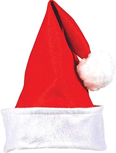 Фетровая шапка на Дядо Коледа с белезници Amscan 393500, 15 x 12