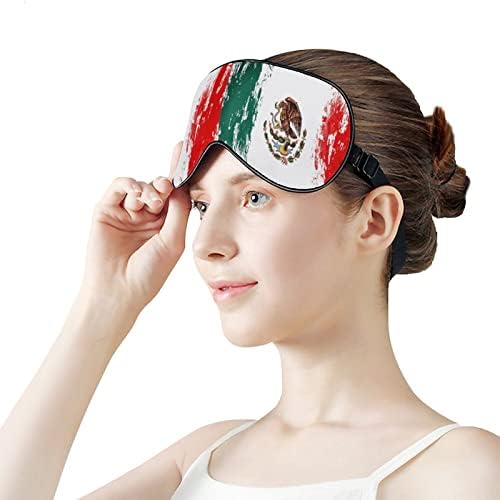 Маска за Сън с Драсканици под формата на Хартата на Мексико, Мека Превръзка На Очите, Портативна Маска за Очи с Регулируема Каишка за Мъже И Жени