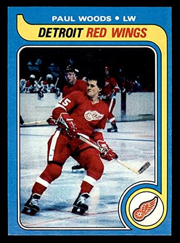 1979 Топпс 48 Етаж Уудс Детройт Ред Уингс (хокейна карта) EX/MT Red Wings