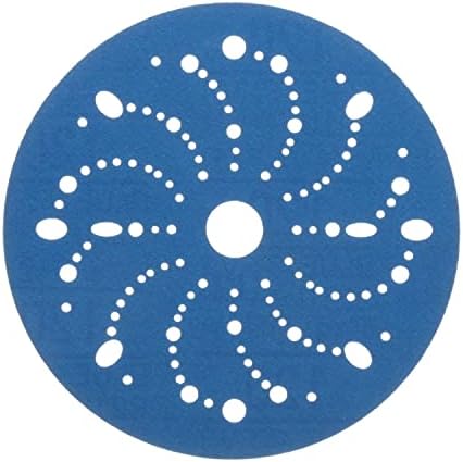 Абразивен диск 3M Hookit Blue с множество дупки, 36174, 6 инча, 120 сорт, 50 диска в кутия